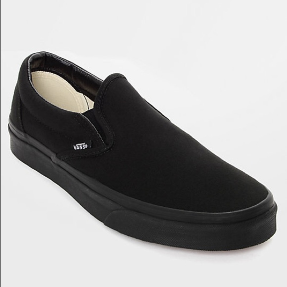 Black Slip On Vans